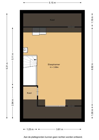 Floorplan - Lekstraat 140, 4125 TD Hoef En Haag